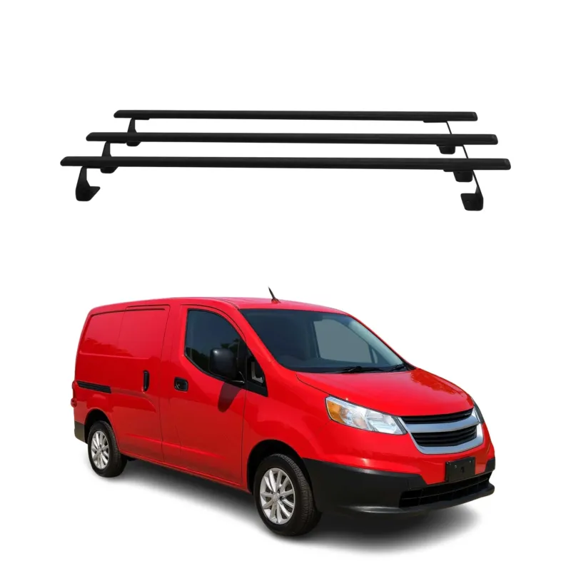 Dachträger Grundtäger für Nissan NV200 2009-2020 75kg Schwarz 3 tlg