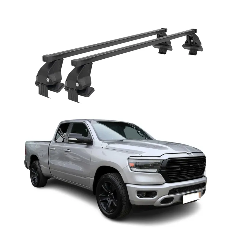 Menabo Dachträger Grundtäger für RAM 1500 2019-2026 50kg Stahl Schwarz 2tlg