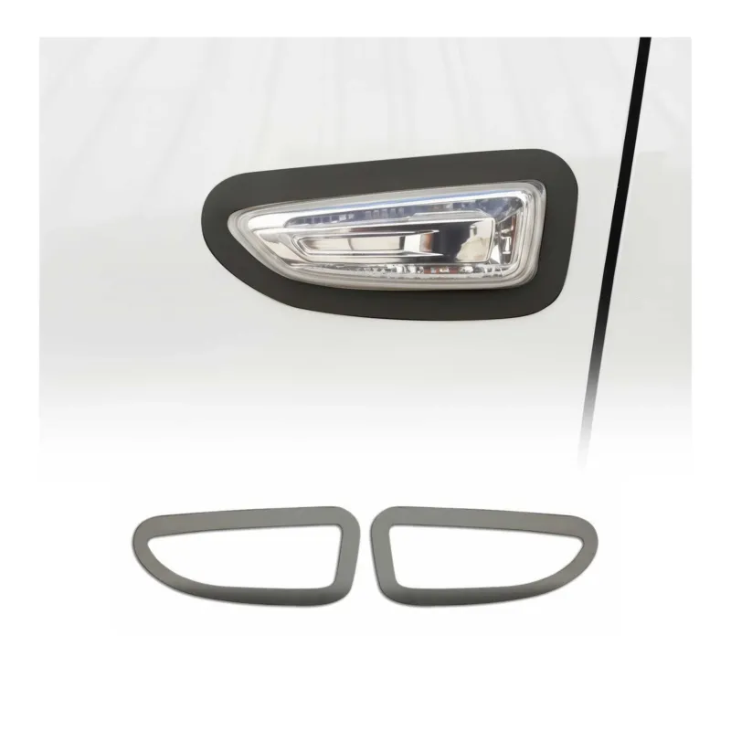 Blinkerrahmen Signalblende Seitenblinker für Opel Astra K 2015-2021 Chrom Dunkel