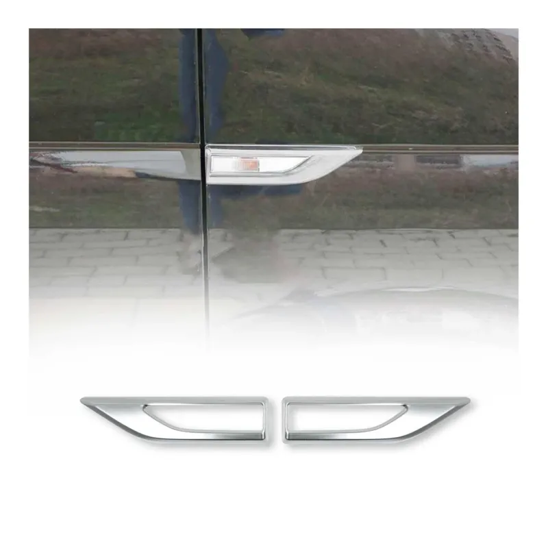 Blinkerrahmen Signalblende Blinker Umrandung für VW Caddy 2015-2020 Chrom Matt