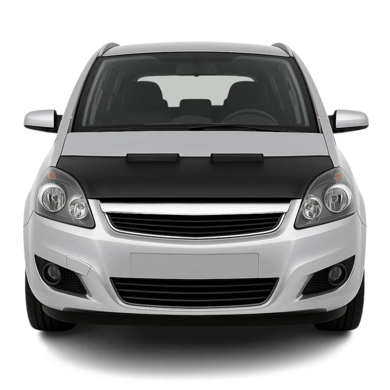 Haubenbra Steinschlagschutz Bonnet Bra für Opel Zafira B 2005-2014 Schwarz Halb
