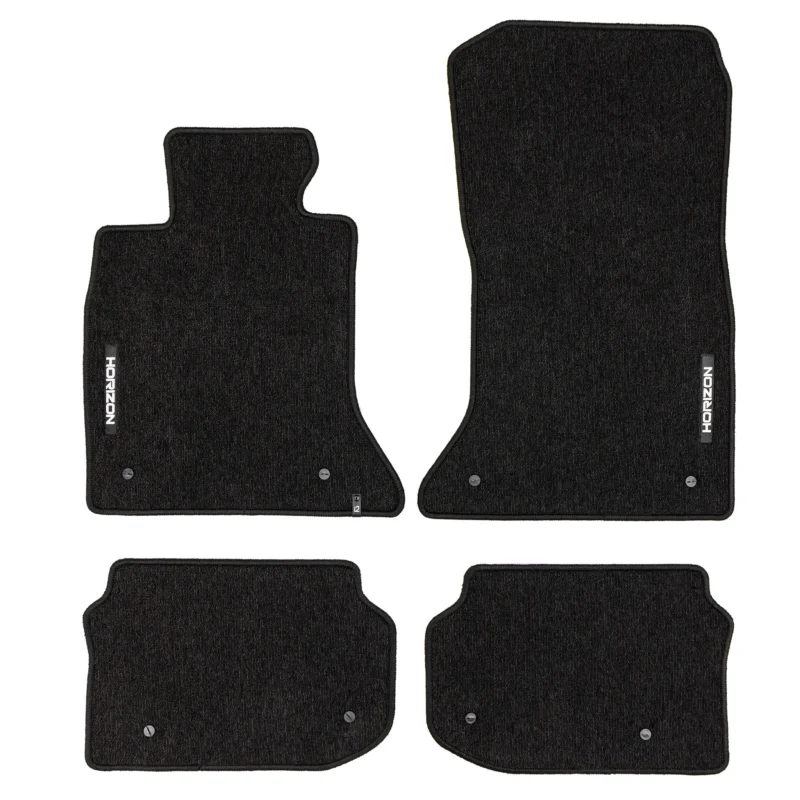 Velours Fußmatten für BMW 5er F10 F11 2010-2017 Autoteppich Schwarz 4 teile