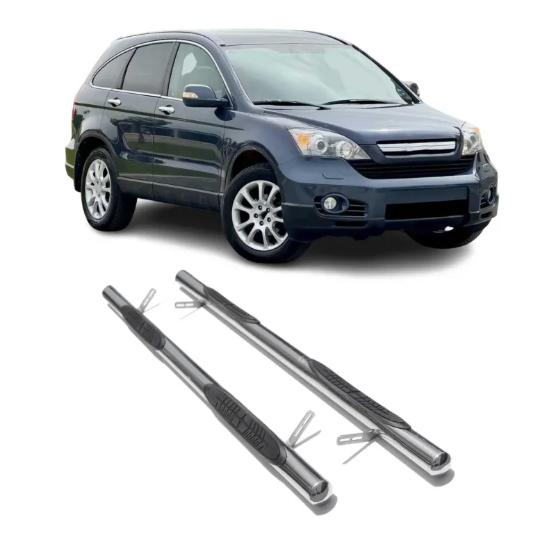 Edelstahl Trittbretter Schwellerrohre für Honda CR-V 2006-2012 Edelstahl Silber