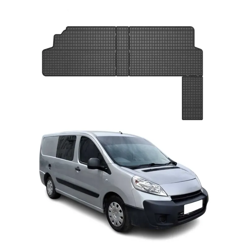OMAC Gummi Fußmatten für Peugeot Expert 2007-2016 2.Sitzreihe TPE Schwarz 2x