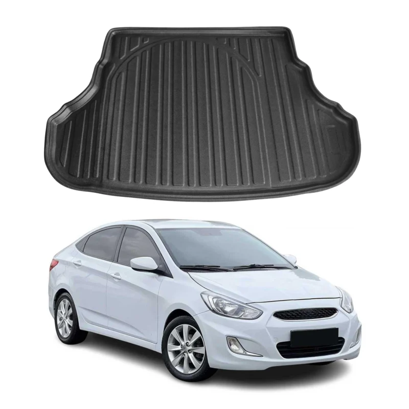 Kofferraumwanne Laderaumwanne für Hyundai Accent Solaris 2012-2024 Limo Gummi