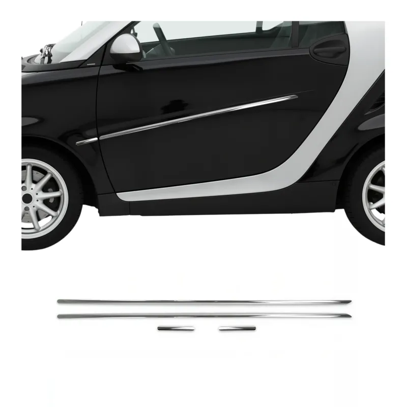 Seitenleisten Türleiste Zierleiste Chrom Edelstahl 4 tlg Cabrio Coupe 2Türen