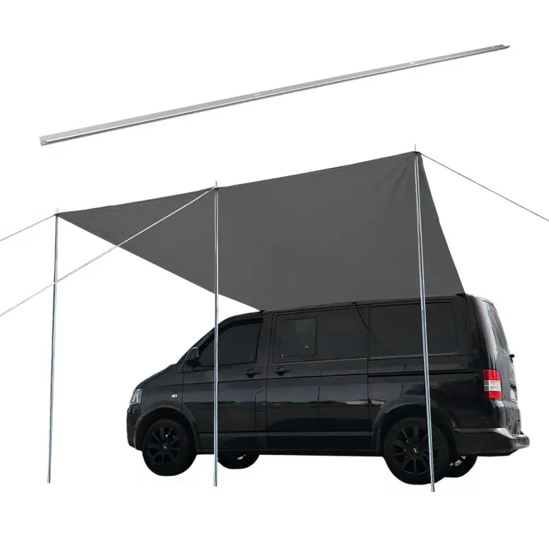 Sonnensegel Kederschiene Markise Satz für Ford Tourneo Custom 2013-22 L1 Silber