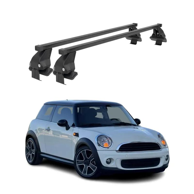 Menabo Dachträger für Mini One Cooper F55 2014-2018 Pre-FL 5tür 50kg Schwarz 2x
