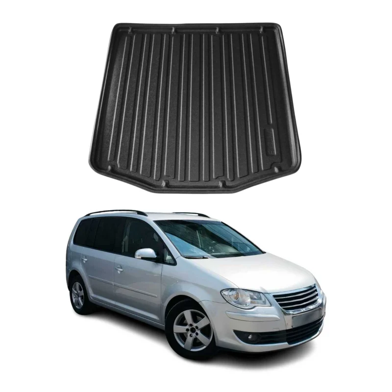 Kofferraumwanne Laderaumwanne für VW Touran 2003-2010 Gummi TPE Schwarz