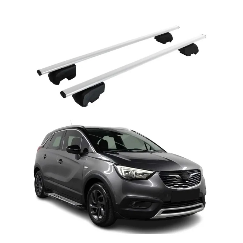 Dachträger Gepäckträger für Opel Vauxhall Crossland X 2017-2024 ABE Silber