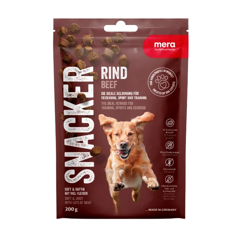 Mera Dog Snacker Hundesnacks – Rind 200g