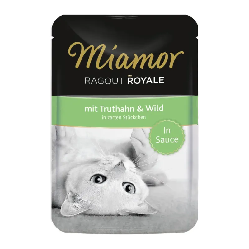 Miamor Ragout Royale in Soße Katzenfutter – Truthahn & Wild 22x100g