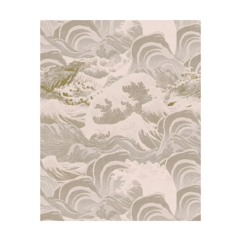 Sea Waves Wallpaper Sample Swatch