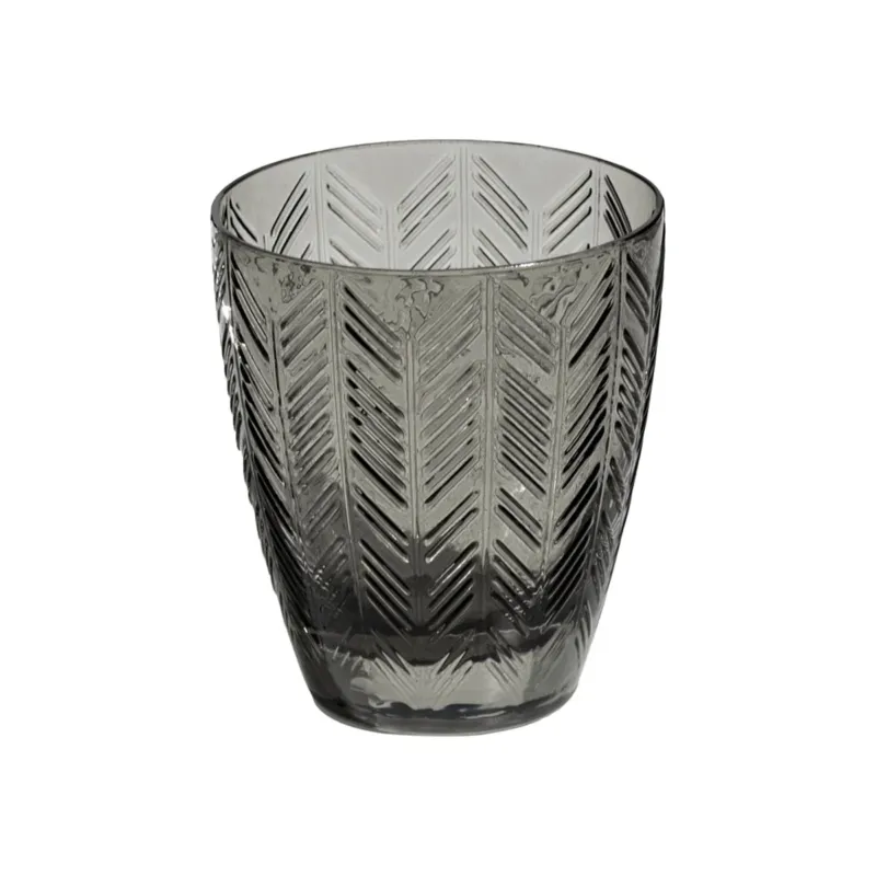 Zig Zag Grey Wine Glass (Set of 6)