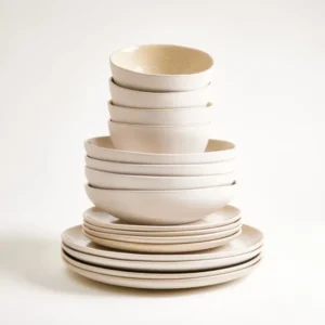 Lorosa Geschirr-Set classic sand 16-teilig