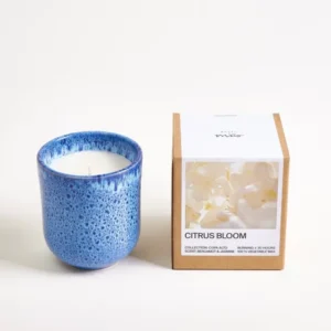 Copa Alto Duftkerze Citrus Bloom gesprenkelt dunkelblau