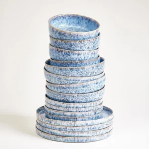 Cordoama Geschirr-Set modern blau 16-teilig