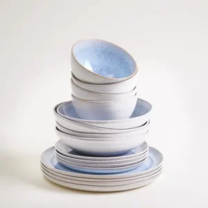 Melides Geschirr-Set stoneblue 16-teilig