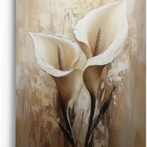 Paul Sinus 60x90cm Wandbild Calla in Creme – Stilvolle Eleganz in floraler Perfektion Blume