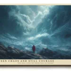 Paul Sinus Wandbild Between Chaos and Still Courage – Kraftvolles Naturmotiv zwischen Sturm und Stille