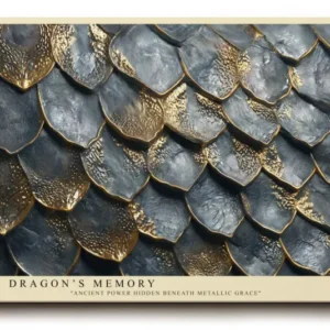 Paul Sinus Wandbild The Dragon’s Memory Metallic Texture of Power and Grace