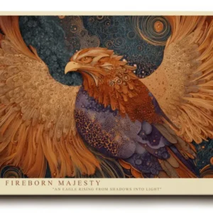 Paul Sinus Wandbild The Fireborn Majesty Eagle of Light and Strength