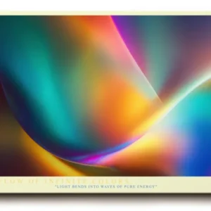 Paul Sinus Wandbild The Flow of Infinite Colors abstrakte Farbkomposition in lebendigen Tönen voller Energie und Dynamik