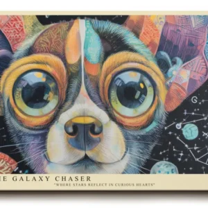 Paul Sinus Wandbild The Galaxy Chaser Dreaming Eyes in Cosmic Colors