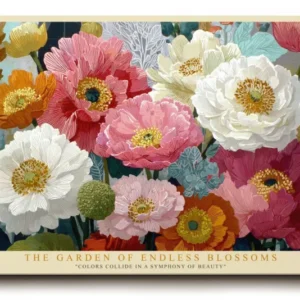Paul Sinus Wandbild The Garden of Endless Blossoms Symphony of Color and Beauty