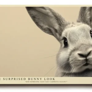 Paul Sinus Wandbild The Surprised Bunny Look Playful Expression of Nature and Joy