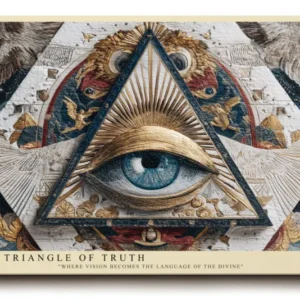 Paul Sinus Wandbild The Triangle of Truth Sacred Geometry and Divine Vision