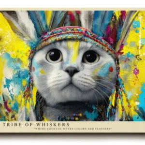 Paul Sinus Wandbild The Tribe of Whiskers Spirit of Colors and Courage