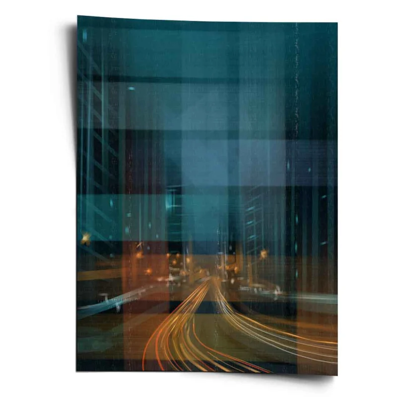 City in the Rhythm of Light Poster Vorderansicht