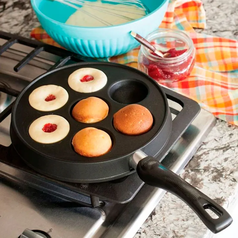 Sartén para tortitas rellenas, pop dots y ebelskiver daneses Nordic Ware-NOR01740