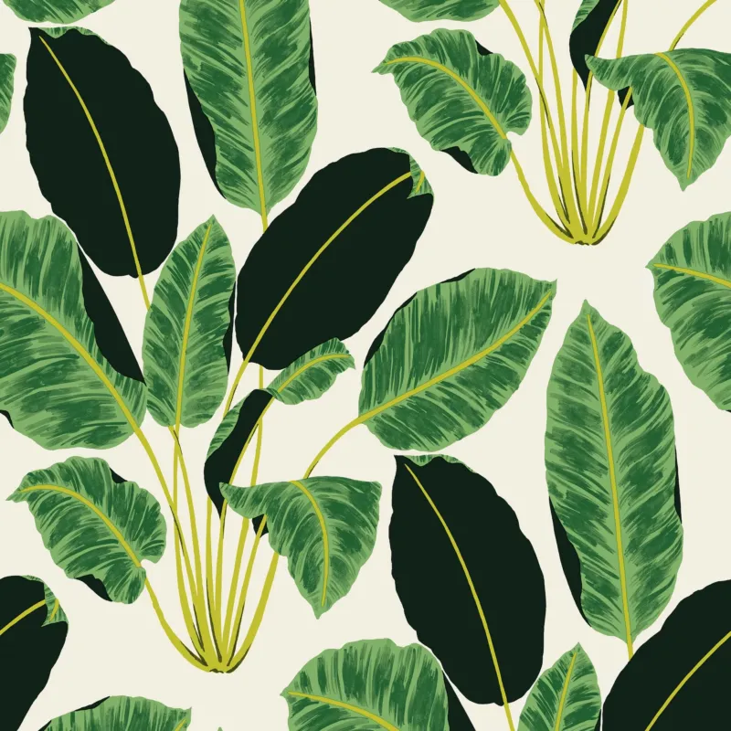 Hojas Cubanas Peel and Stick Wallpaper Sample Swatch