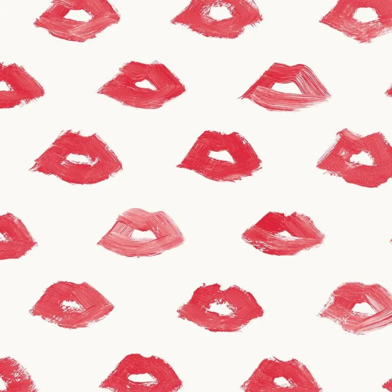 Painted Lips Peel and Stick Wallpaper