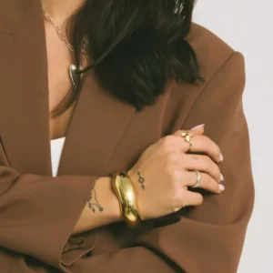 TILTIL Chunky Statement Bangle Gold - Things I Like Things I Love