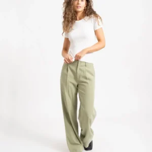 TILTIL Sanne Rayon Pantalon Sage - Things I Like Things I Love