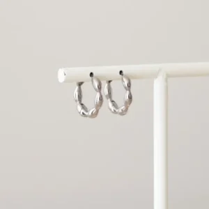TILTIL Set van 2 Essential Hoop Earrings Zilver - Things I Like Things I Love