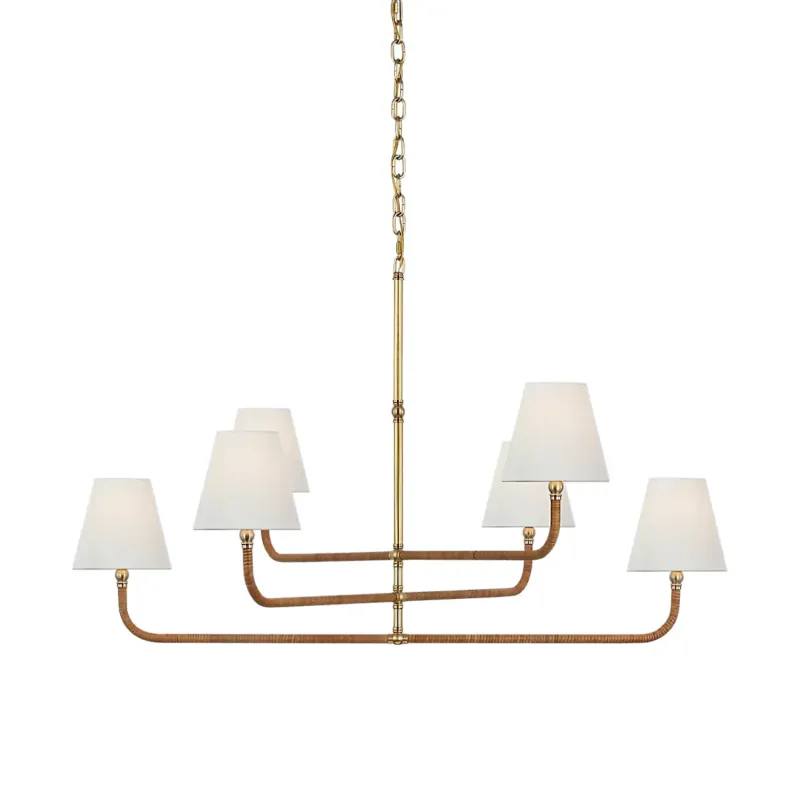 Visual Comfort Signature x Chapman and Myers Basden Three Tier Chandelier