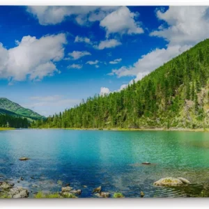 Paul Sinus Wandbild 120x80cm See Granitsee USA Natur Berge Bergsee
