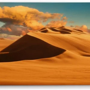 Paul Sinus Wandbild 120x80cm Wüste Sanddünen Sand rote Wolken Wüstenlandschaft